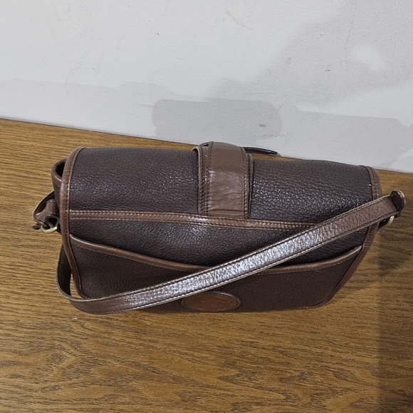 Vintage Dooney and bourke Brown Pebbled Leather Crossbody Bag - Picture 6 of 14